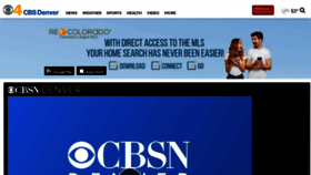 What Cbs4denver.com website looked like in 2021 (2 years ago)