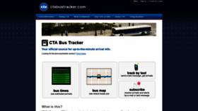 What Ctabustracker.com website looked like in 2021 (2 years ago)