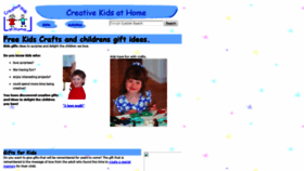 What Creativekidsathome.com website looked like in 2021 (2 years ago)
