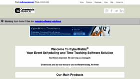 What Cybermatrix.com website looked like in 2021 (2 years ago)