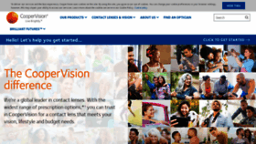 What Coopervision.co.uk website looked like in 2021 (2 years ago)