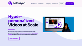 What Colossyan.com website looked like in 2021 (2 years ago)