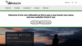 What Cbihealth.ca website looked like in 2021 (2 years ago)