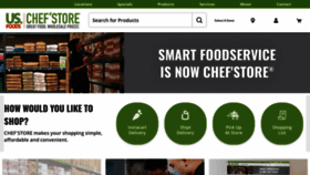 What Chefstore.com website looked like in 2021 (4 years ago)