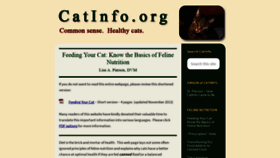 What Catinfo.org website looked like in 2021 (2 years ago)