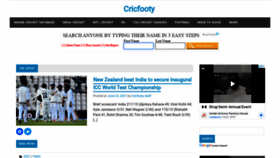 What Cricfooty.com website looked like in 2021 (2 years ago)