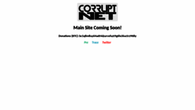 What Corrupt-net.org website looked like in 2021 (2 years ago)