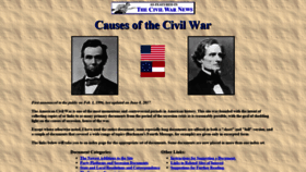 What Civilwarcauses.org website looked like in 2021 (2 years ago)