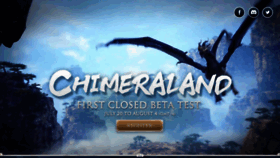 What Chimeraland.com website looked like in 2021 (2 years ago)