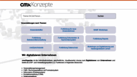 What Cmxkonzepte.de website looked like in 2021 (5 years ago)