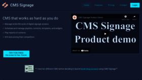 What Cmssignage.com website looked like in 2021 (2 years ago)