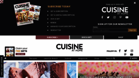 What Cuisineathome.com website looked like in 2021 (2 years ago)