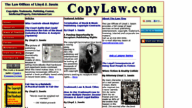 What Copylaw.com website looked like in 2021 (2 years ago)