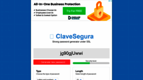 What Clavesegura.org website looked like in 2021 (2 years ago)