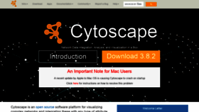 What Cytoscape.org website looked like in 2021 (2 years ago)