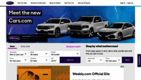 What Cars.com website looked like in 2021 (2 years ago)