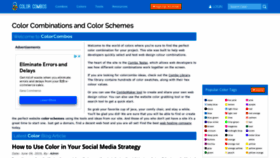 What Colorcombos.com website looked like in 2021 (2 years ago)