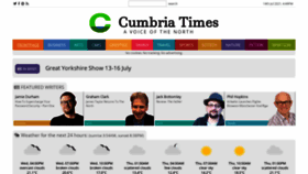 What Cumbriatimes.co.uk website looked like in 2021 (2 years ago)