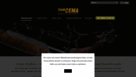 What Cema-waffen.de website looked like in 2021 (2 years ago)