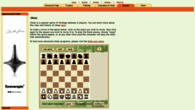 What Chess.math.com website looked like in 2021 (2 years ago)