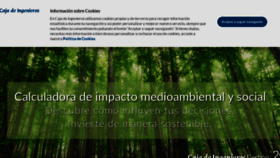 What Caja-ingenieros.es website looked like in 2021 (2 years ago)