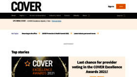 What Covermagazine.co.uk website looked like in 2021 (2 years ago)