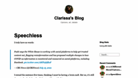 What Clarissasblog.com website looked like in 2021 (2 years ago)