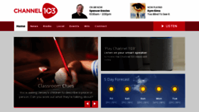 What Channel103.com website looked like in 2021 (2 years ago)