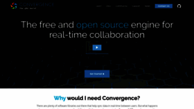 What Convergence.io website looked like in 2021 (2 years ago)