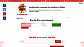 What Chineame.com website looked like in 2021 (2 years ago)