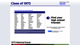 What Classof1973.net website looked like in 2021 (2 years ago)