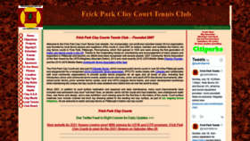 What Clayfricktennis.org website looked like in 2021 (2 years ago)