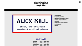What Clothingline.com website looked like in 2021 (2 years ago)