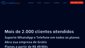 What Contabilizeaqui.com.br website looked like in 2021 (2 years ago)
