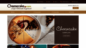 What Cheesecake.com website looked like in 2021 (2 years ago)