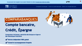 What Comparabanques.fr website looked like in 2021 (2 years ago)