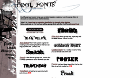 What Cool-fonts.com website looked like in 2021 (2 years ago)