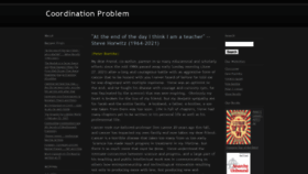 What Coordinationproblem.org website looked like in 2021 (2 years ago)