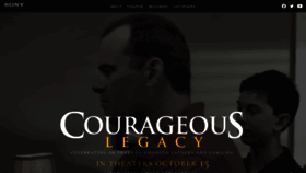 What Courageousthemovie.com website looked like in 2021 (2 years ago)
