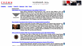 What Croatia.org website looked like in 2021 (2 years ago)