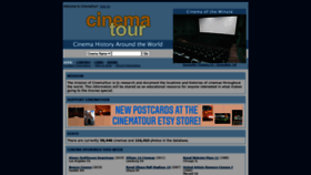 What Cinematour.com website looked like in 2021 (2 years ago)