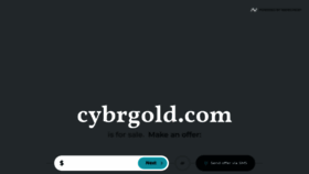 What Cybrgold.com website looked like in 2021 (2 years ago)
