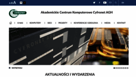 What Cyf-kr.edu.pl website looked like in 2021 (2 years ago)