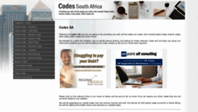 What Codes-sa.co.za website looked like in 2021 (2 years ago)