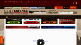 What Critterfence.com website looked like in 2021 (2 years ago)