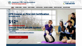 What Cprcare.com website looked like in 2021 (2 years ago)
