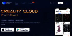 What Crealitycloud.com website looked like in 2021 (2 years ago)