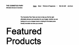 What Cosmeticsfairy.co.uk website looked like in 2021 (2 years ago)