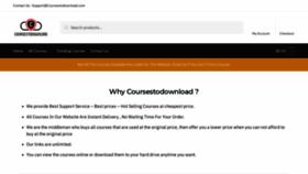 What Coursestodownload.com website looked like in 2021 (2 years ago)