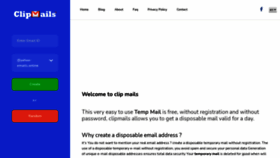 What Clipmails.com website looked like in 2021 (2 years ago)